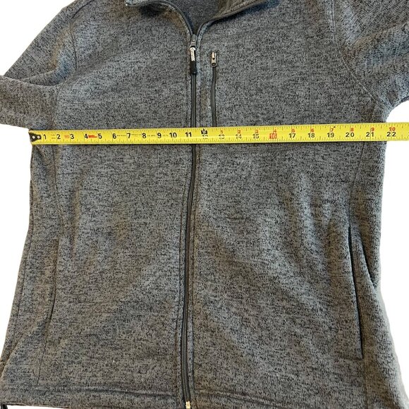 Magellan Knit Jacket Mens Grey Full Zip Lightweight Zip Pockets Collared Size L - Picture 9 of 14
